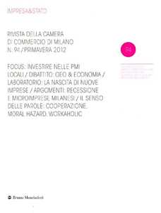 Libro Impresa & Stato. Rivista della Camera di Commercio di Milano. Primavera 2012. Vol. 94 