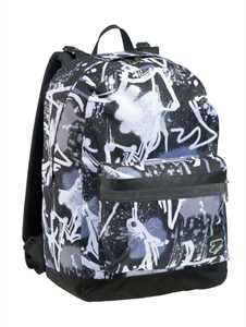 Cartoleria Zaino scuola Reversible Backpack Grs auricolari Wireless Seven Blanched, Silver - 33 x 44 x 16 cm Seven