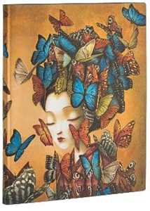 Cartoleria Taccuino Paperblanks copertina morbida Ultra a pagine bianche Madame Butterfly - 18 x 23 cm Paperblanks