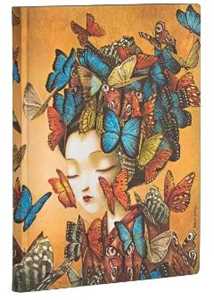 Cartoleria Taccuino Paperblanks copertina morbida Midi a righe Madame Butterfly - 13 x 18 cm Paperblanks