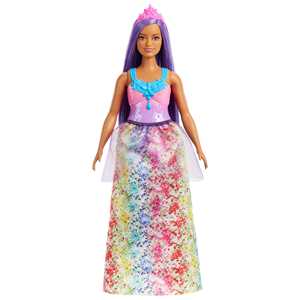 Giocattolo Barbie Dreamtopia, bambola principessa, capelli multicolore, corpetto scintillante Barbie