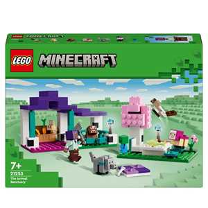 Giocattolo LEGO Minecraft 21253 Il Santuario degli Animali Giocattolo per Bambini e Fan di 7+ Anni con Bioma delle Pianure e Personaggi LEGO