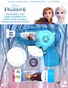 Giocattolo Dulcop Bolle Di Sapone. Pistola Bolle Con Luci Media. Frozen 2. Blister 1 Pz 60 Ml Dulcop