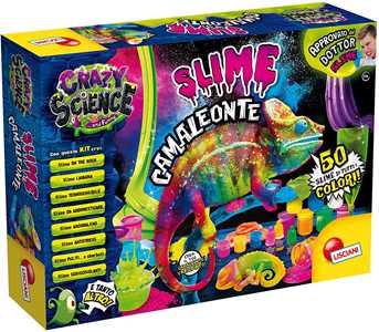 Giocattolo Crazy Science Dottor Slime Camaleonte Tutti Colori Lisciani