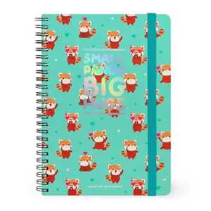 Cartoleria Spiral Notebook - Large - Red Panda Legami