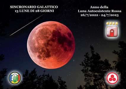 Libro Sincronario galattico 13 lune di 28 giorni. Anno della luna autoesistente rossa Pan Italia