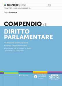 Libro Compendio di diritto parlamentare Pietro Emanuele