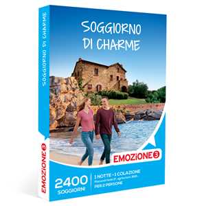 Idee regalo EMOZIONE3 - Soggiorno di charme - Cofanetto regalo - 1 notte con colazione per 2 persone Emozione3