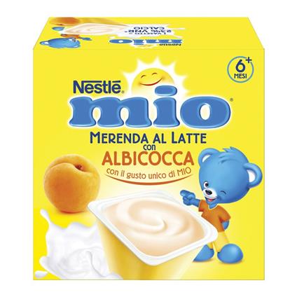 Merenda Al Latte Albicocca 4 Vasetti Da 100 Gr Nestlé Mio 12237528