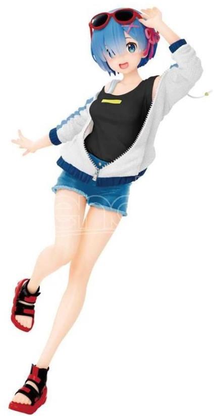 Re:zero - Starting Life In Another World Pvc Statua Rem Sporty Summer Ver. Renewal Edition 20 Cm Taito Prize