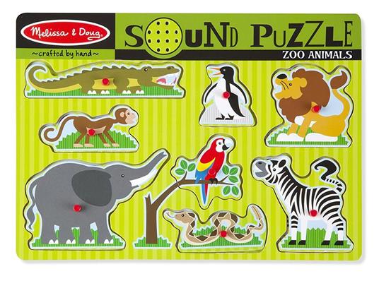 Sound Puzzle Zoo Animals Puzzle con formine 8 pezzo(i) - 8