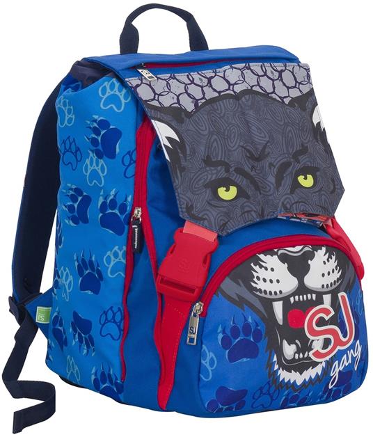 Zaino sdoppiabile Big Seven SJ Gang Boy Wild Fashion. Leopardo. Blu - 2