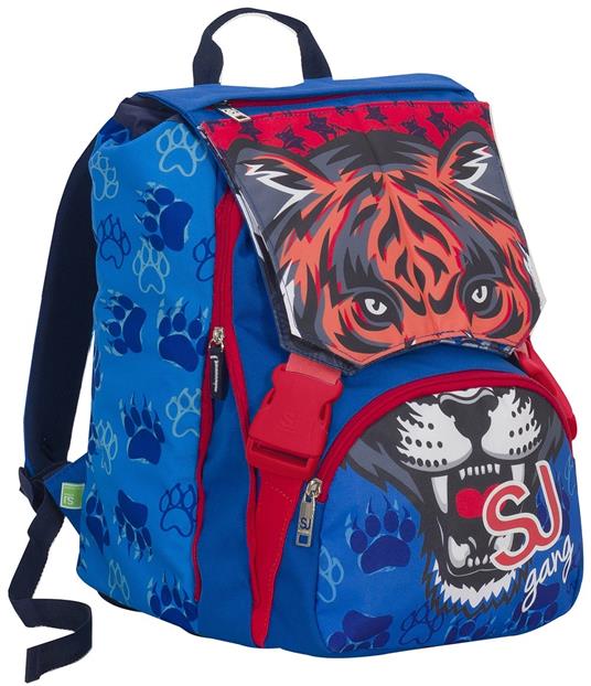 Zaino sdoppiabile Big Seven SJ Gang Boy Wild Fashion. Leopardo. Blu - 3