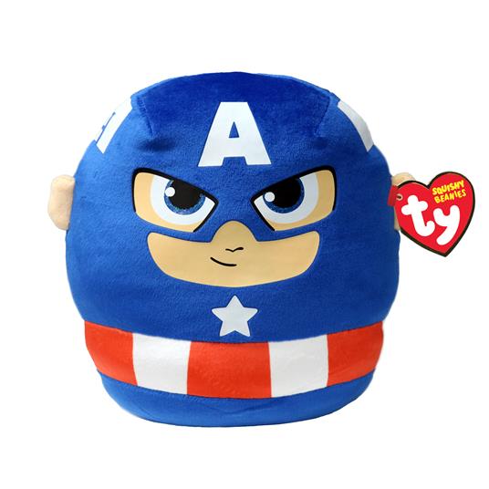 Marvel: Ty - Squish A Boos - Captain America (Peluche 22 Cm)