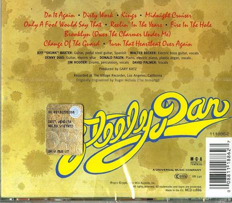 Can't Buy a Thrill - CD Audio di Steely Dan - 2