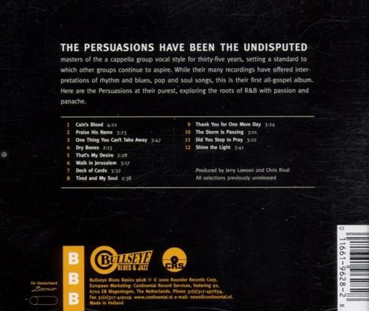Sunday Morning Soul - CD Audio di Persuasions - 2