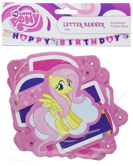 My Little Pony. Rainbow. Scritta Happy Birthday