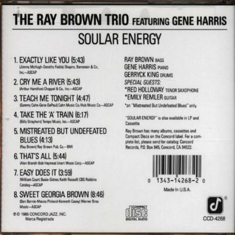 Soular Energy - CD Audio di Ray Brown - 2