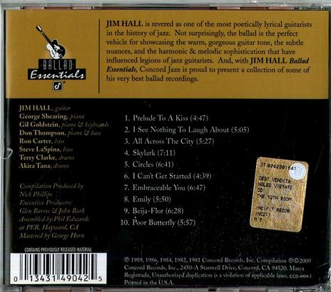 Ballad Essential - CD Audio di Jim Hall - 2
