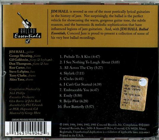 Ballad Essential - CD Audio di Jim Hall - 2