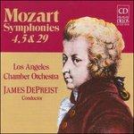 Sinfonie n.4 K 19, n.5 K 22, n.29 K 201 - CD Audio di Wolfgang Amadeus Mozart,James DePreist