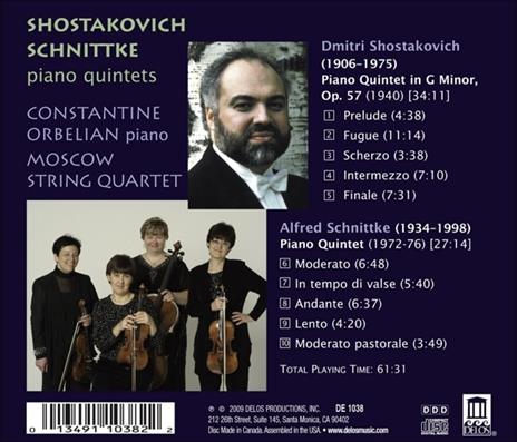 Quintetto per Pianoforte in Sol Minore Op.57 - CD Audio di Dmitri Shostakovich - 2