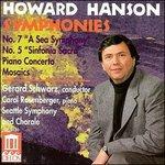 Sinfonia n.7 "a Sea Symphony", n.5 "sinfonia Sacra" Op.43 - CD Audio di Howard Hanson,Gerard Schwarz