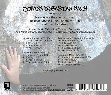 Sonate per Flauto Bwv1033, 1034 - Musical Offering Bwv1079 - CD Audio di Johann Sebastian Bach - 3