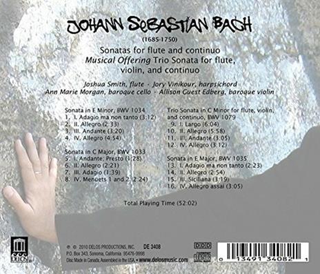 Sonate per Flauto Bwv1033, 1034 - Musical Offering Bwv1079 - CD Audio di Johann Sebastian Bach - 4