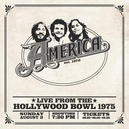 America: Live At The Hollywood Bowl 1975 (Fruit Punch Vinyl) - Vinile LP di America