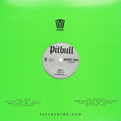 Back Up.dammit Man - Vinile LP di Pitbull