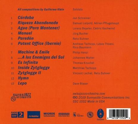 Swiss Jazz Orchestra... - CD Audio di Swiss Jazz Orchestra - 2