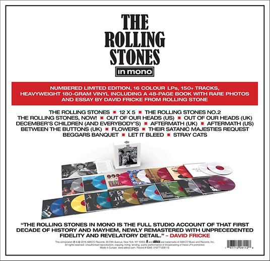 The Rolling Stones in Mono (Coloured Vinyl) - Rolling Stones