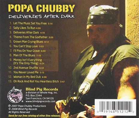 Deliveries After Dark - CD Audio di Popa Chubby - 2