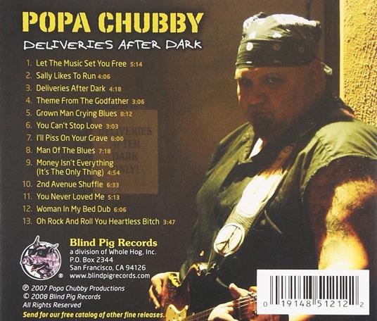 Deliveries After Dark - CD Audio di Popa Chubby - 2