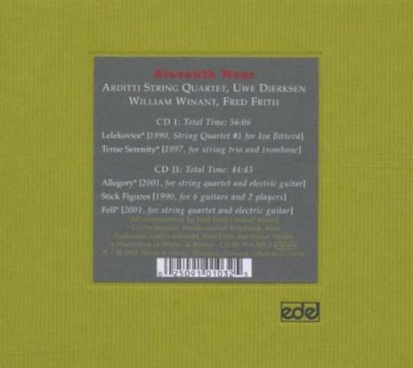 Eleventh Hour - CD Audio di Fred Frith - 2