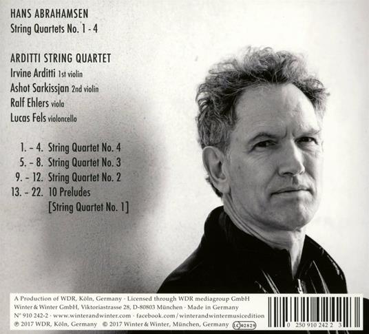 Quartetti per archi n.1, n.2, n.3, n.4 - CD Audio di Arditti Quartet,Hans Abrahamsen - 2