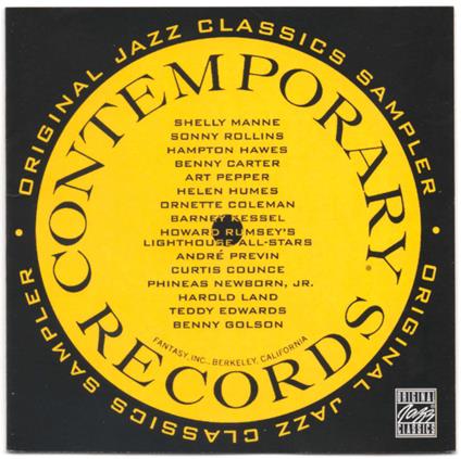 Contemporary Records Sampler - CD Audio
