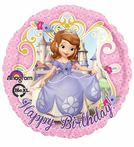 Pallone Foil 18"-45Cm Sofia Happy Birthday - 2