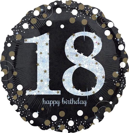 Folieballon 18 Birthday Sparkling Celebr