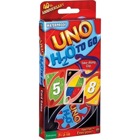 Mattel Games UNO H2O Gioco di Carte Impermeabile