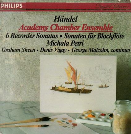 6 Recorder Sonatas • Sonaten Für Blockflöte - CD Audio di Michala Petri,Georg Friedrich Händel,Academy of St. Martin in the Fields,Graham Sheen