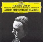 Mazurke - Preludio op.45 - Ballata op.23 - Scherzo op.31 - CD Audio di Frederic Chopin,Arturo Benedetti Michelangeli