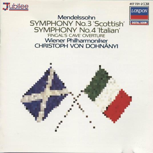 Sinfonie n.3, n.4 - CD Audio di Felix Mendelssohn-Bartholdy