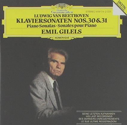 Piano Sonatas - CD Audio di Emil Gilels