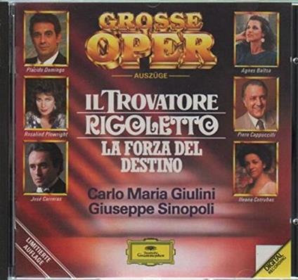 Il Trovatore - Rigoletto - Forza Del Destino - CD Audio di Giuseppe Verdi