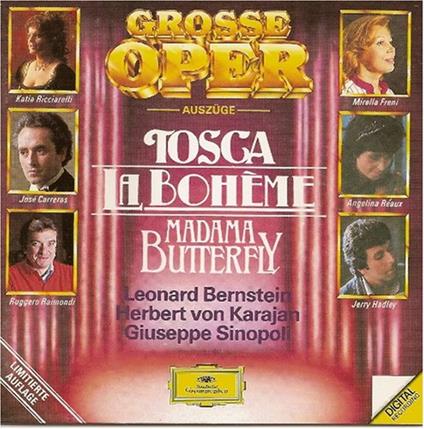 Tosca - Madama Butterfly - Boheme - CD Audio di Giacomo Puccini