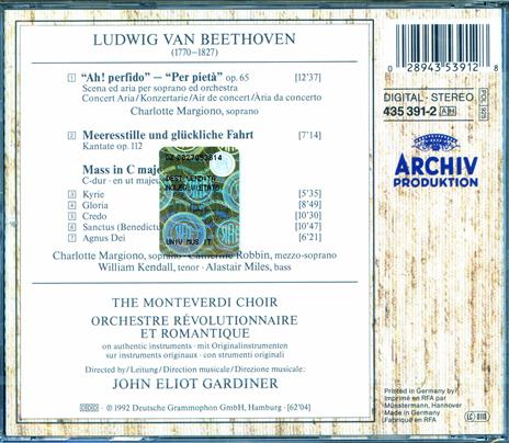 Messa in Do - CD Audio di Ludwig van Beethoven,Charlotte Margiono - 2