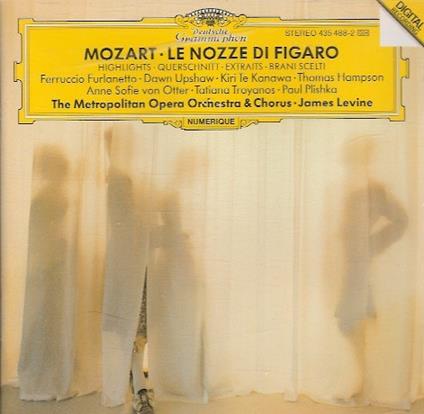 Le Nozze di Figaro (Selezione) - CD Audio di Wolfgang Amadeus Mozart,James Levine