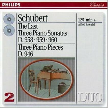 Sonate per pianoforte D958, D959, D960 - Tre pezzi per pianoforte D946 - CD Audio di Franz Schubert,Alfred Brendel